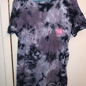 VS PINK tye dye campus tee